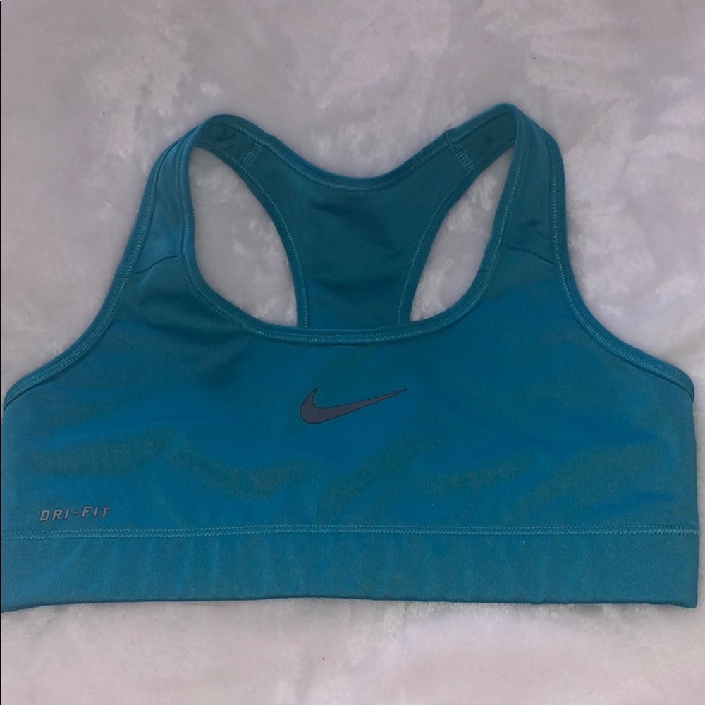 Blue Nike Dri-Fit Sports Bra